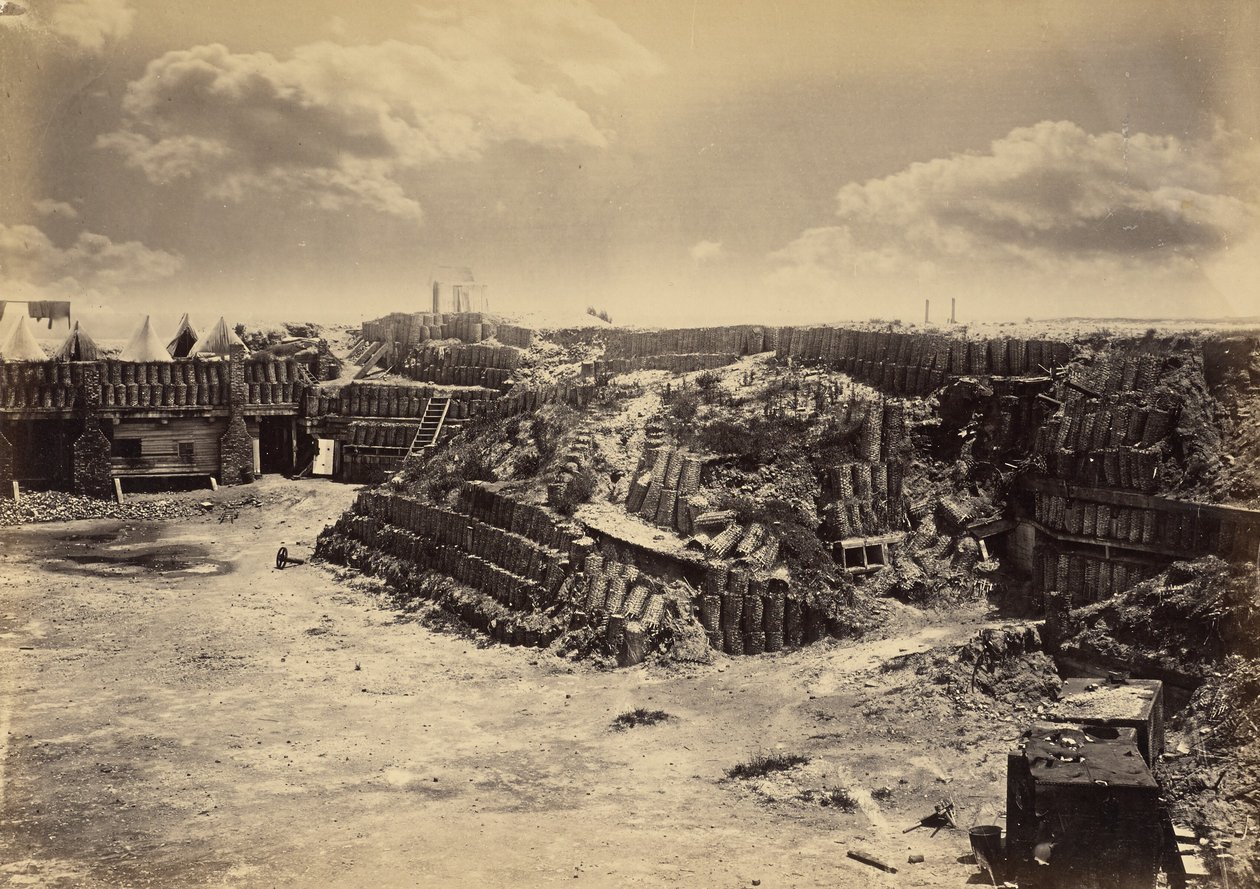 Fort Sumterin sisänäkymä tekijältä George N. Barnard
