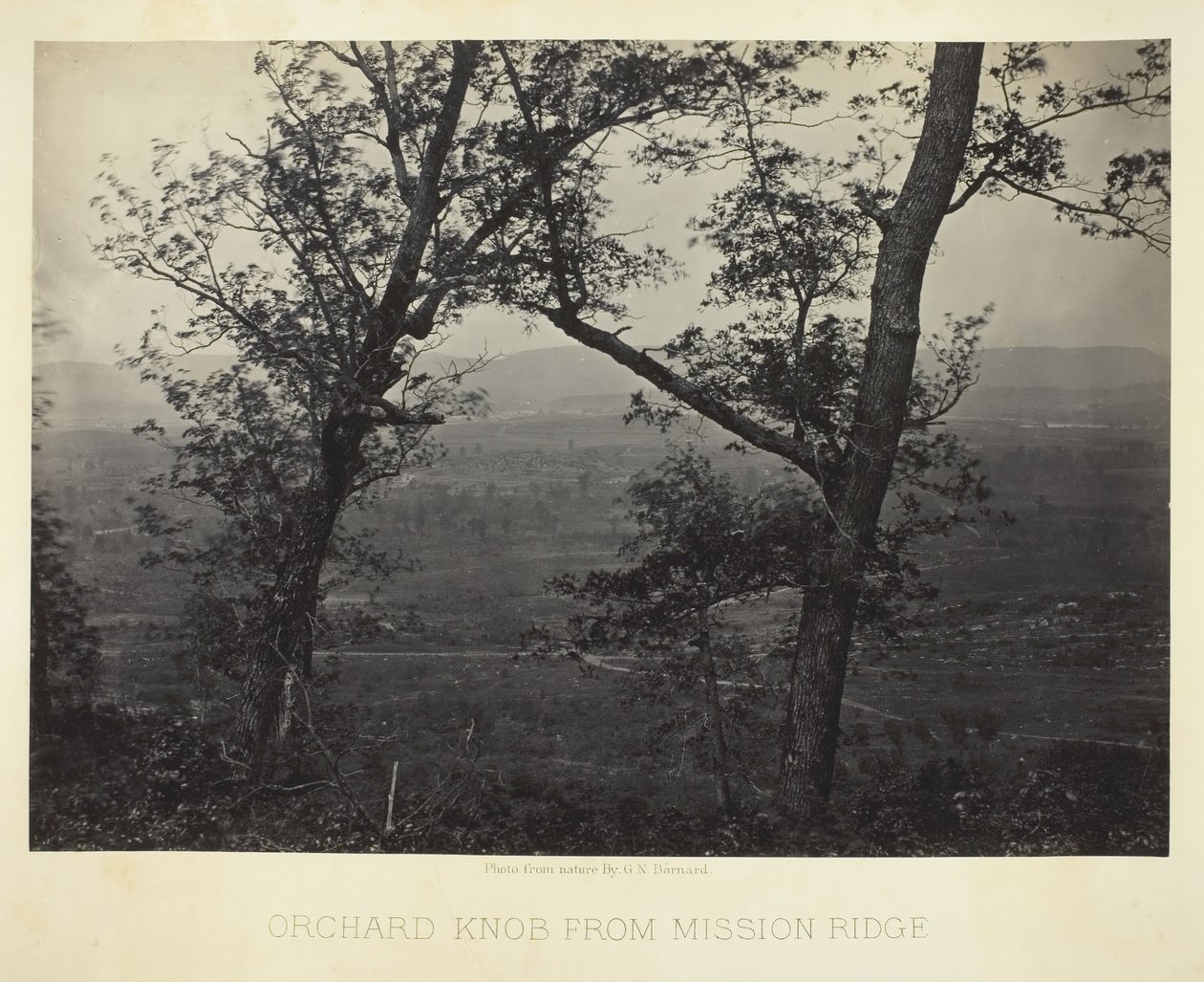 Orchard Knob Mission Ridgestä, 186466. tekijältä George N. Barnard