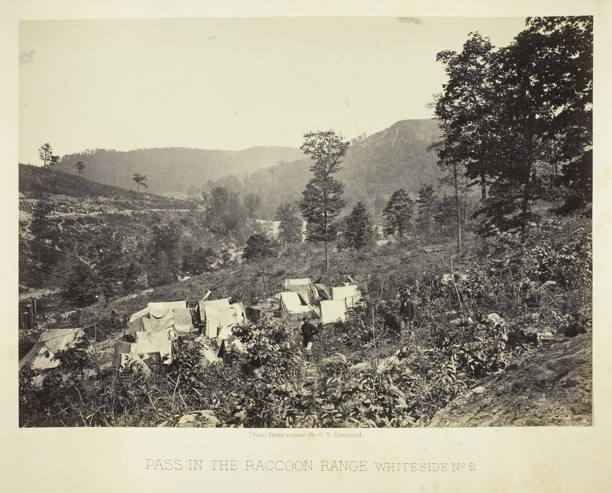 Raccoon Range -sola, Whiteside nro 2, 1864. tekijältä George N. Barnard