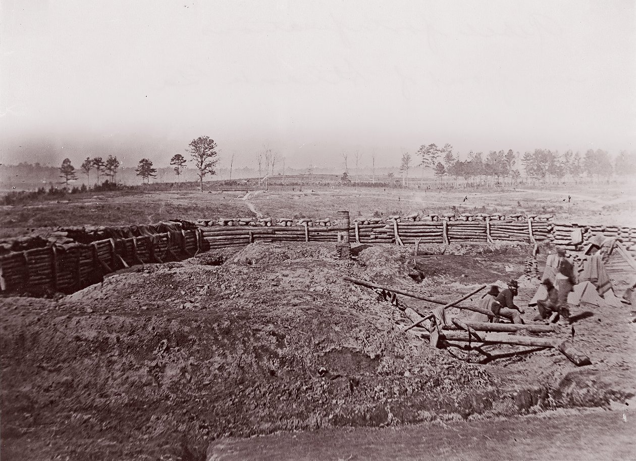 Kapinallisten linnoitukset Atlantan edessä, n. 1864. tekijältä George N. Barnard