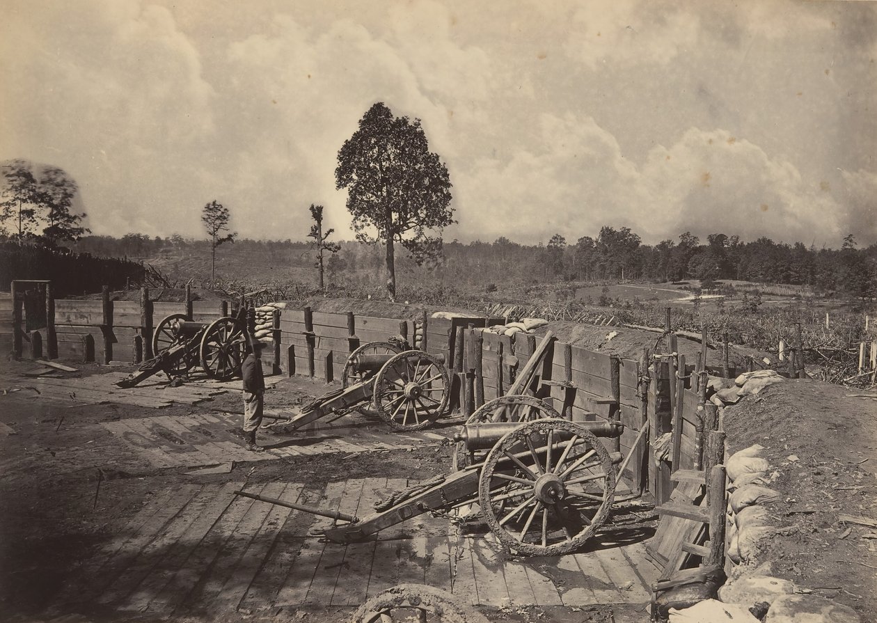 Rebel Works in Front of Atlanta, Georgia No. 2, 1860s. tekijältä George N. Barnard