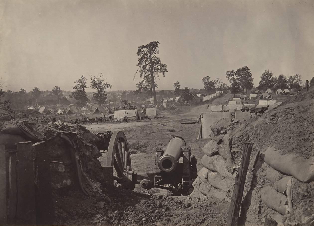 Rebel Works in Front of Atlanta, Georgia No. 3, 1860s. tekijältä George N. Barnard