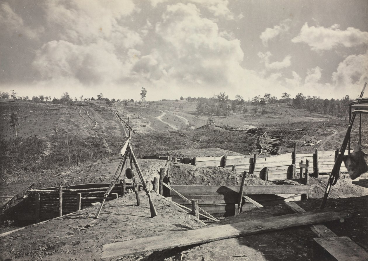 Rebel Works Atlantan edessä, Georgiassa, nro 5, 1865-1866. tekijältä George N. Barnard