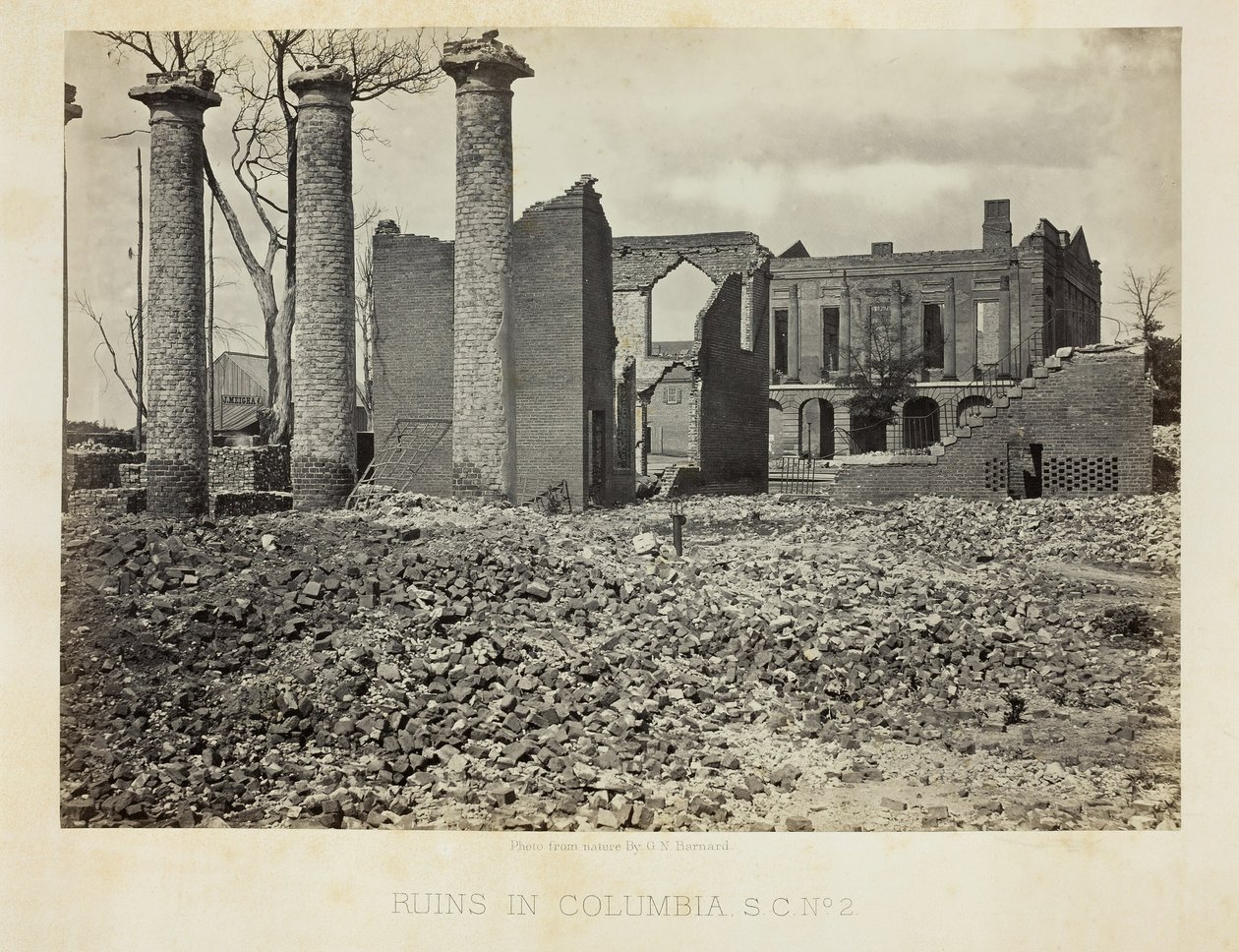 Rauniot Columbiassa, S.C., nro 2, 1865. tekijältä George N. Barnard
