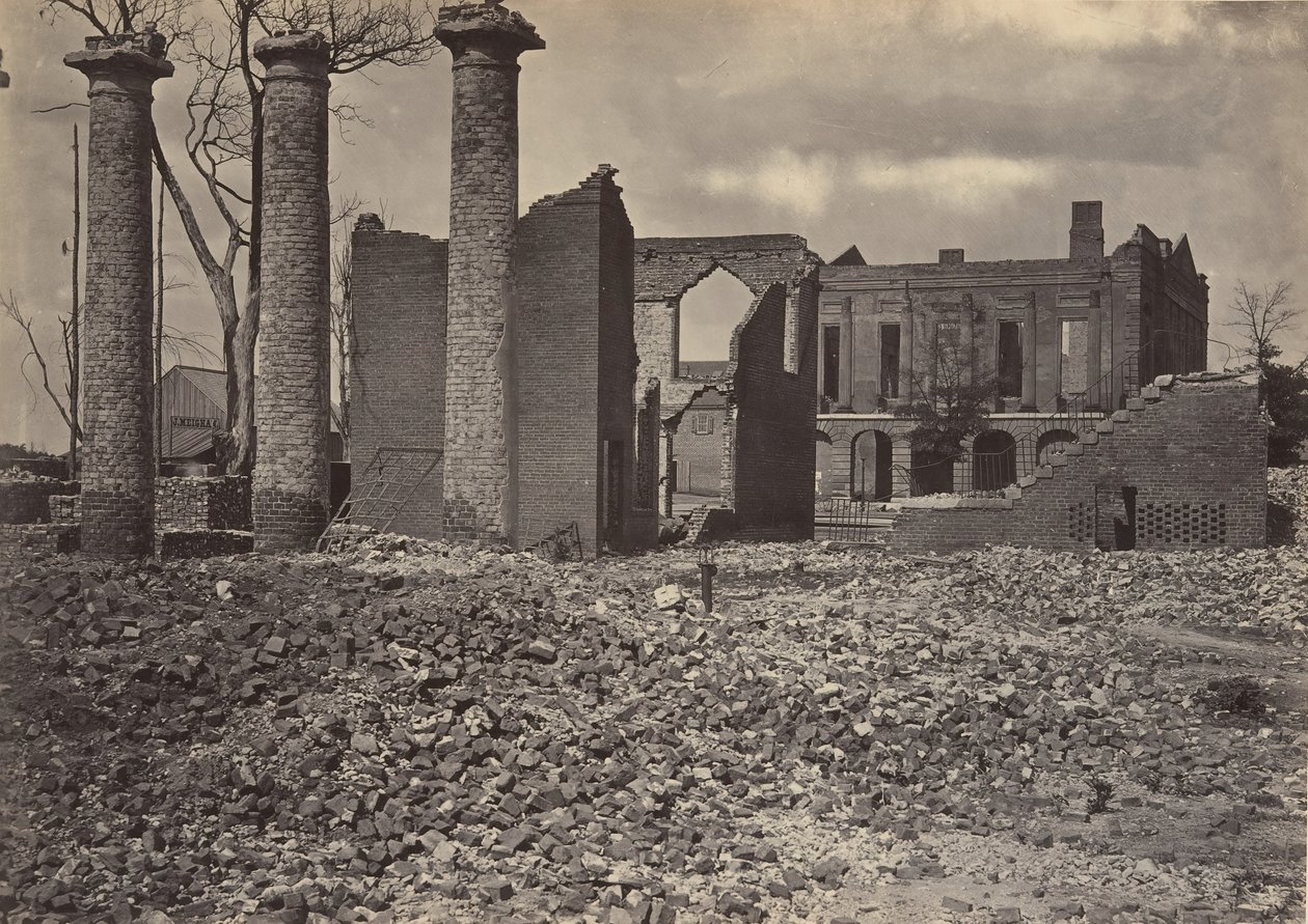 Rauniot Columbiassa, Etelä-Carolinassa nro 2, 1860-luku. tekijältä George N. Barnard
