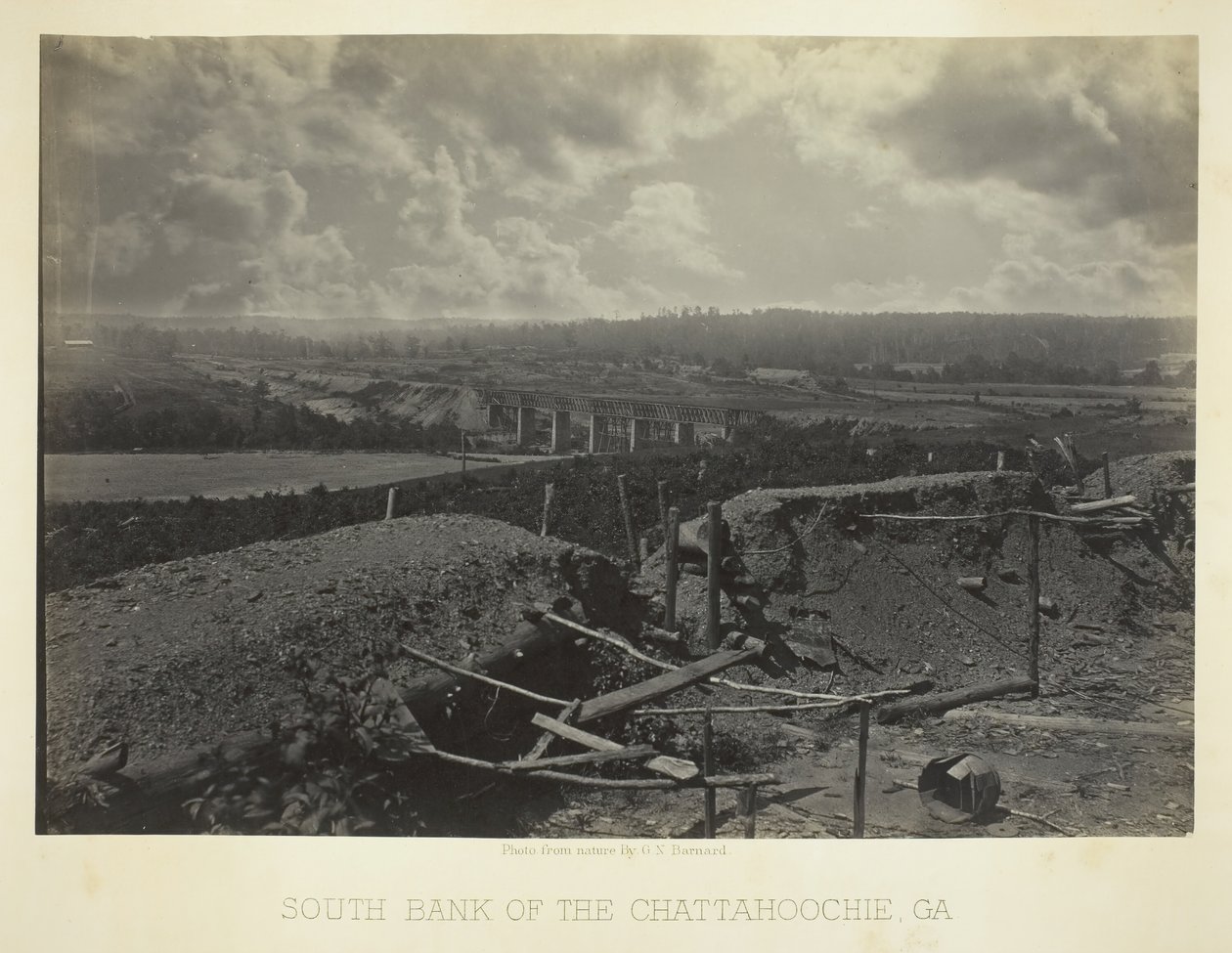 South Bank of the Chattahoochie, Ga., 1866. finlandès tekijältä George N. Barnard