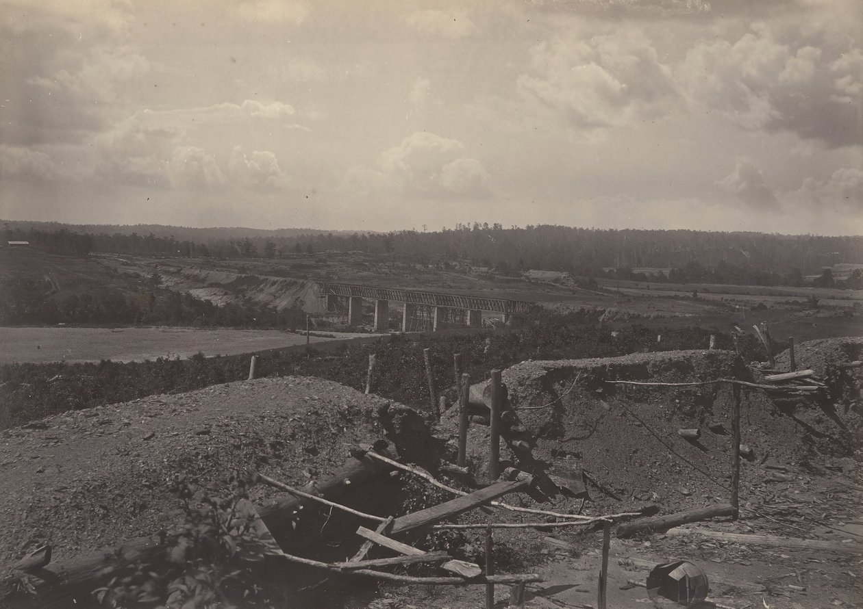 South Bank of the Chattahoochie, Georgia, 1860-luku. tekijältä George N. Barnard