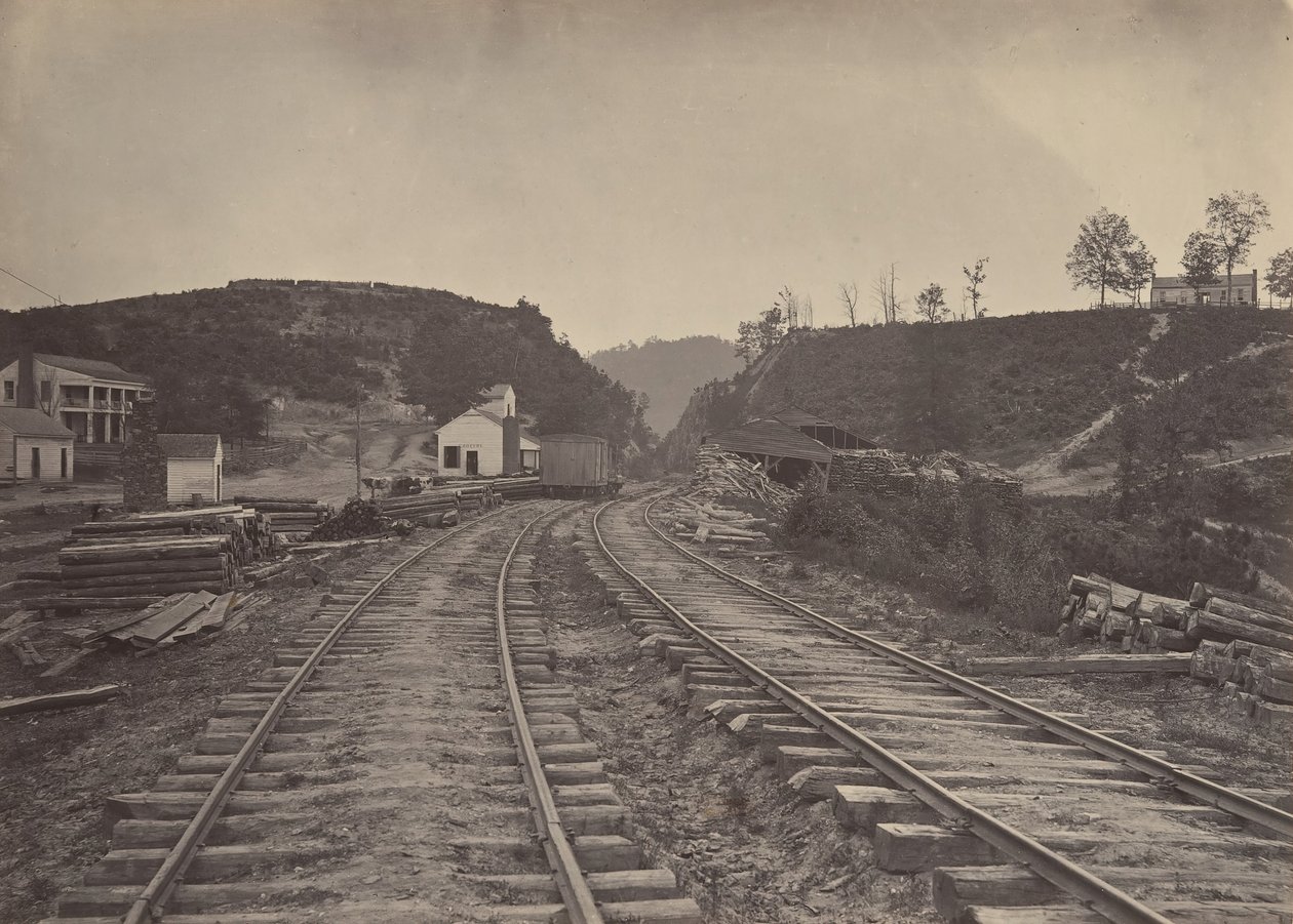 Allatoonan sola pohjoiseen, Georgia, 1860-luku. tekijältä George N. Barnard