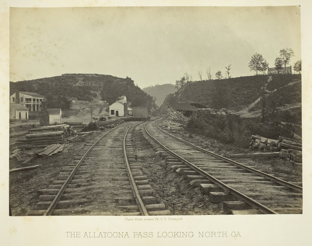Allatoonan sola pohjoiseen, GA, 1866. tekijältä George N. Barnard