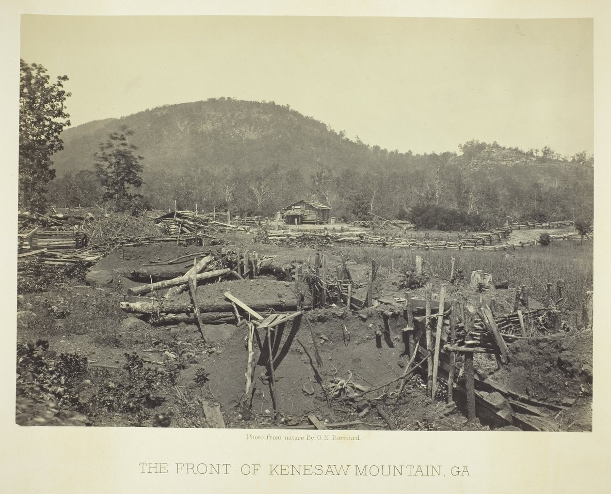 Kenesaw Mountainin etupuoli, GA tekijältä George N. Barnard