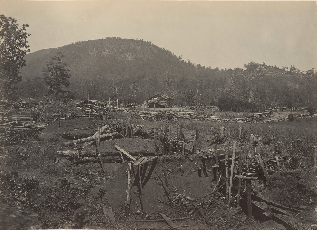 Kenesaw-vuoren rintama, Georgia, 1860-luku. tekijältä George N. Barnard