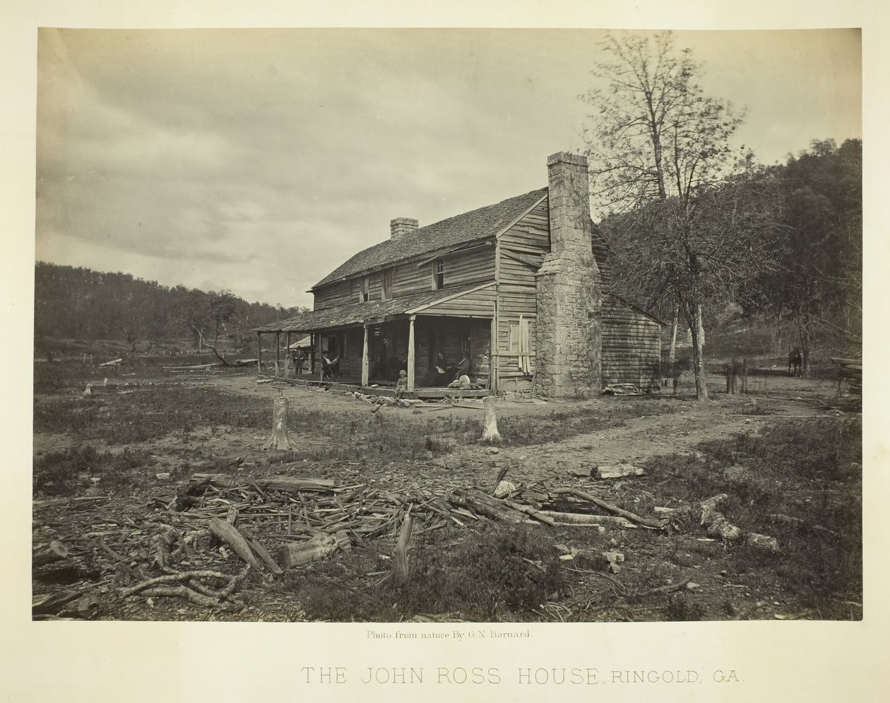 John Ross House, Ringgold, GA, 1866. tekijältä George N. Barnard