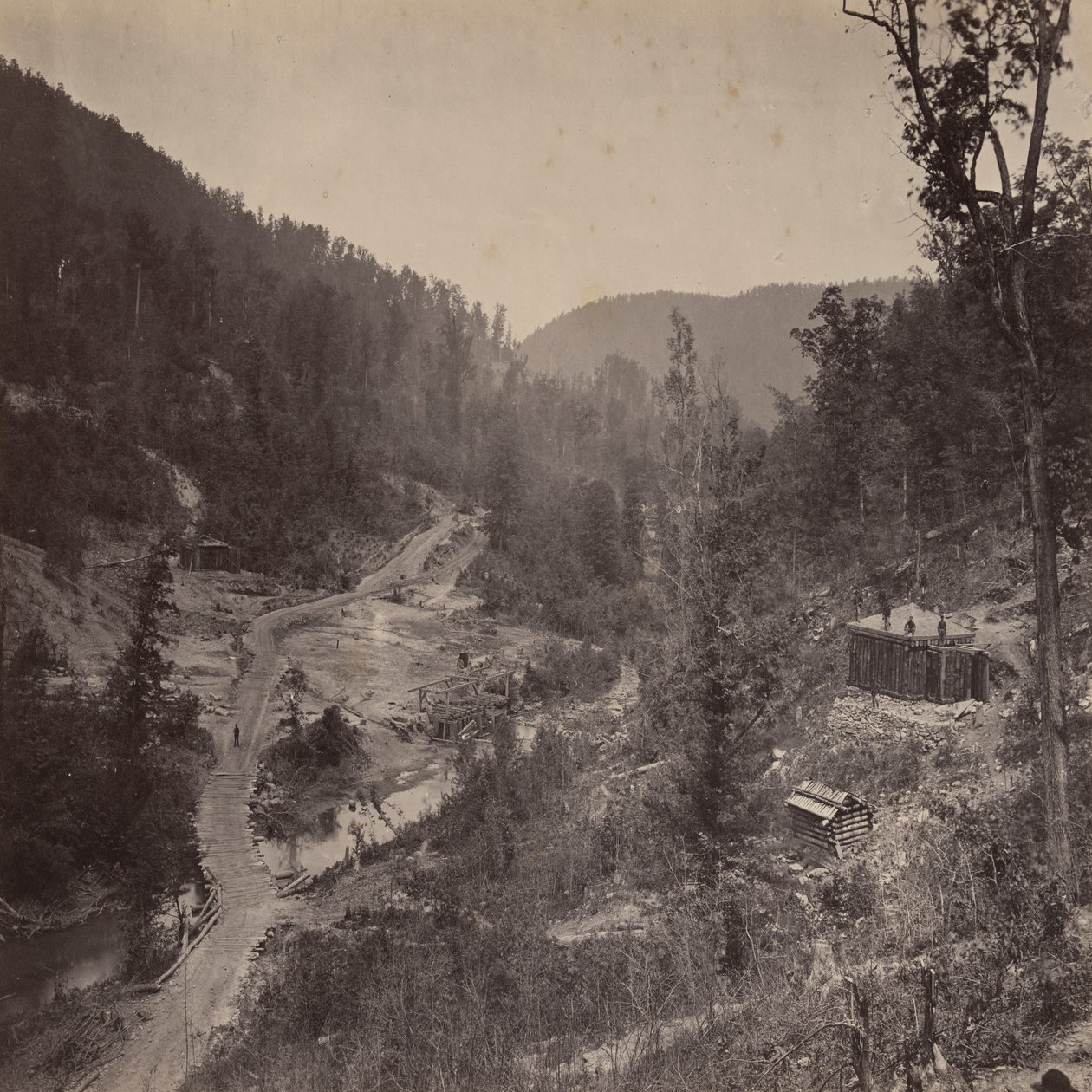 Whiteside Valley sillan alapuolella tekijältä George N. Barnard