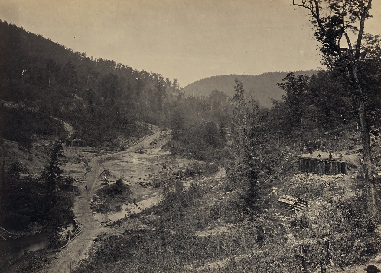 Whiteside Valley sillan alapuolella tekijältä George N. Barnard