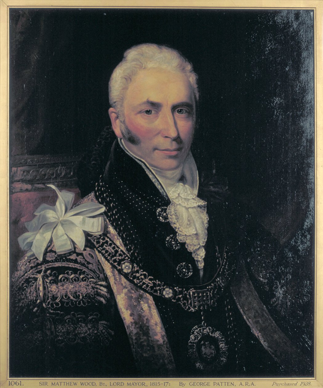 Sir Matthew Wood, lordi pormestari 1815-1817 tekijältä George Patten