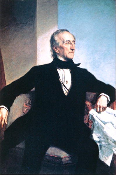 John Tyler (1790-1862) (väri litho) tekijältä George Peter Alexander (after) Healy
