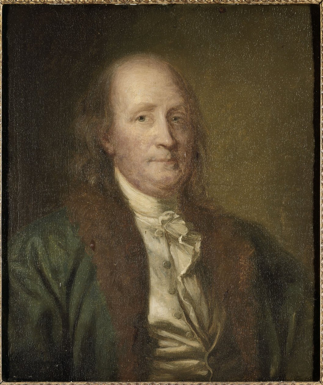 Ranskalainen:  Benjamin Franklin (1706-1790) Benjamin Franklin (1706-1790) tekijältä George Peter Alexander Healy