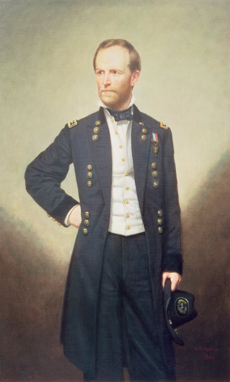 Kenraali William Sherman (1820-1891) 1866 tekijältä George Peter Alexander Healy