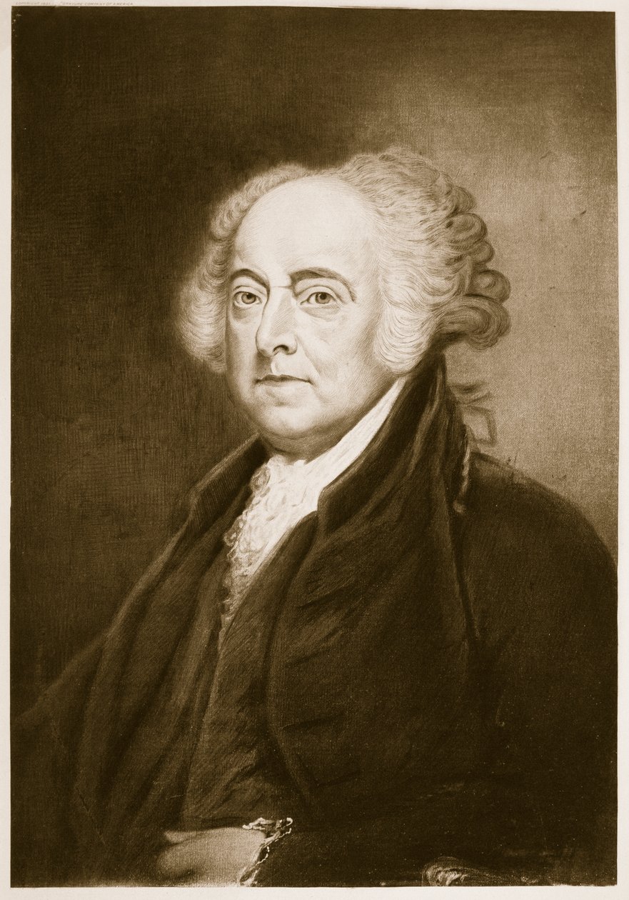 John Adams, Amerikan yhdysvaltojen 2. presidentti, pub. 1901 (syväpaino) tekijältä George Peter Alexander Healy