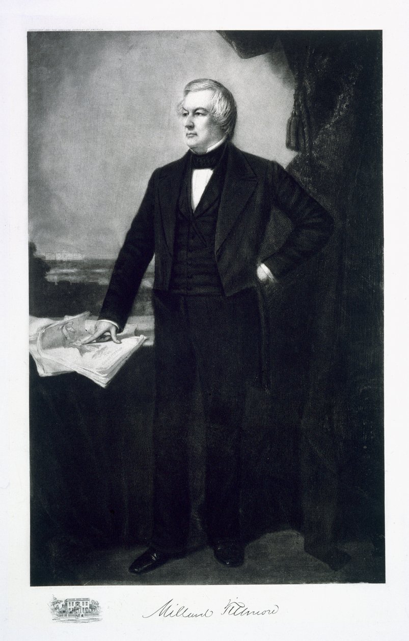 Millard Fillmore, Amerikan yhdysvaltojen 13. presidentti, pub. 1901 (syväpaino) tekijältä George Peter Alexander Healy