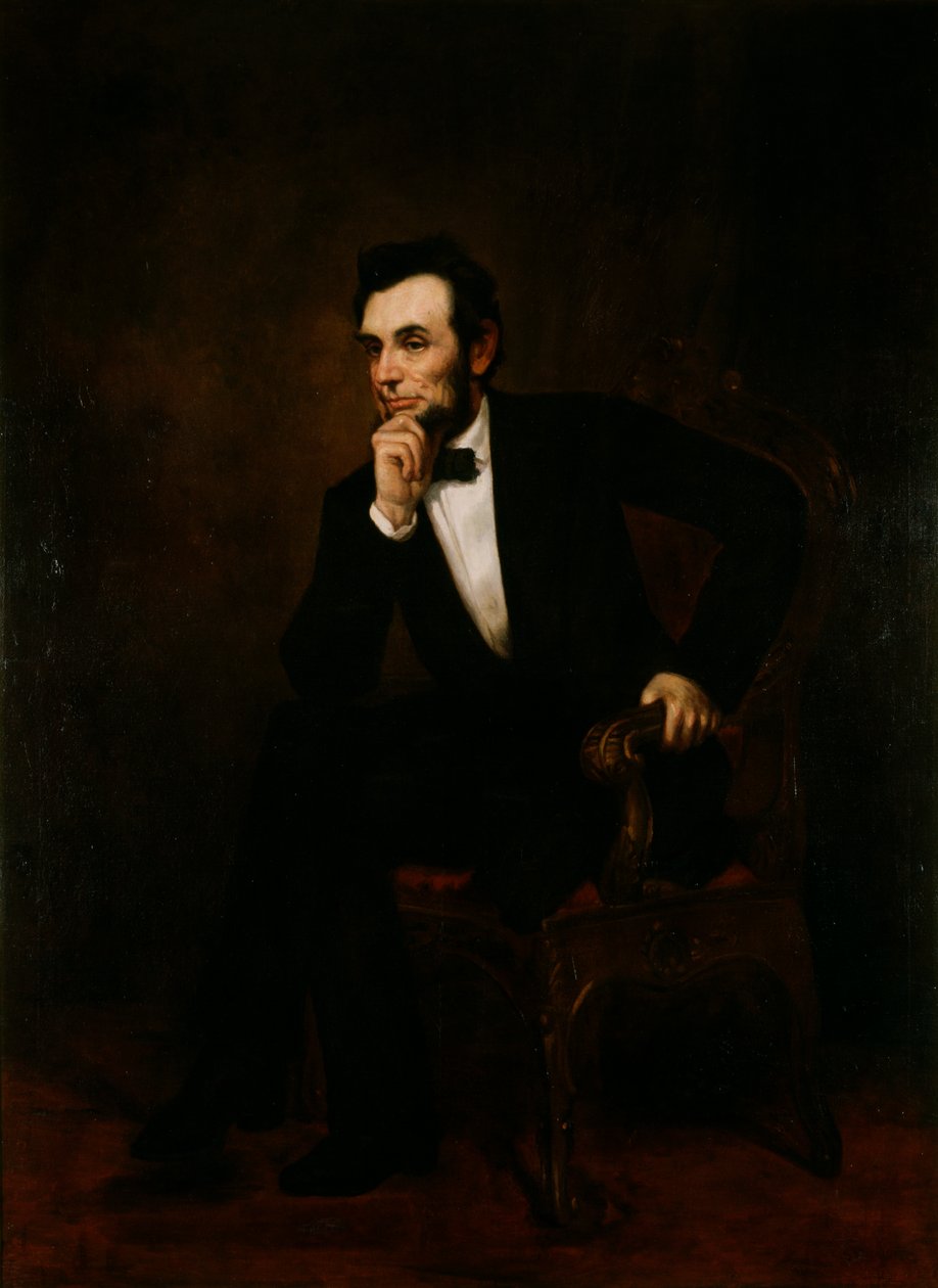 Abraham Lincolnin muotokuva, n. 1866-70 tekijältä George Peter Alexander Healy