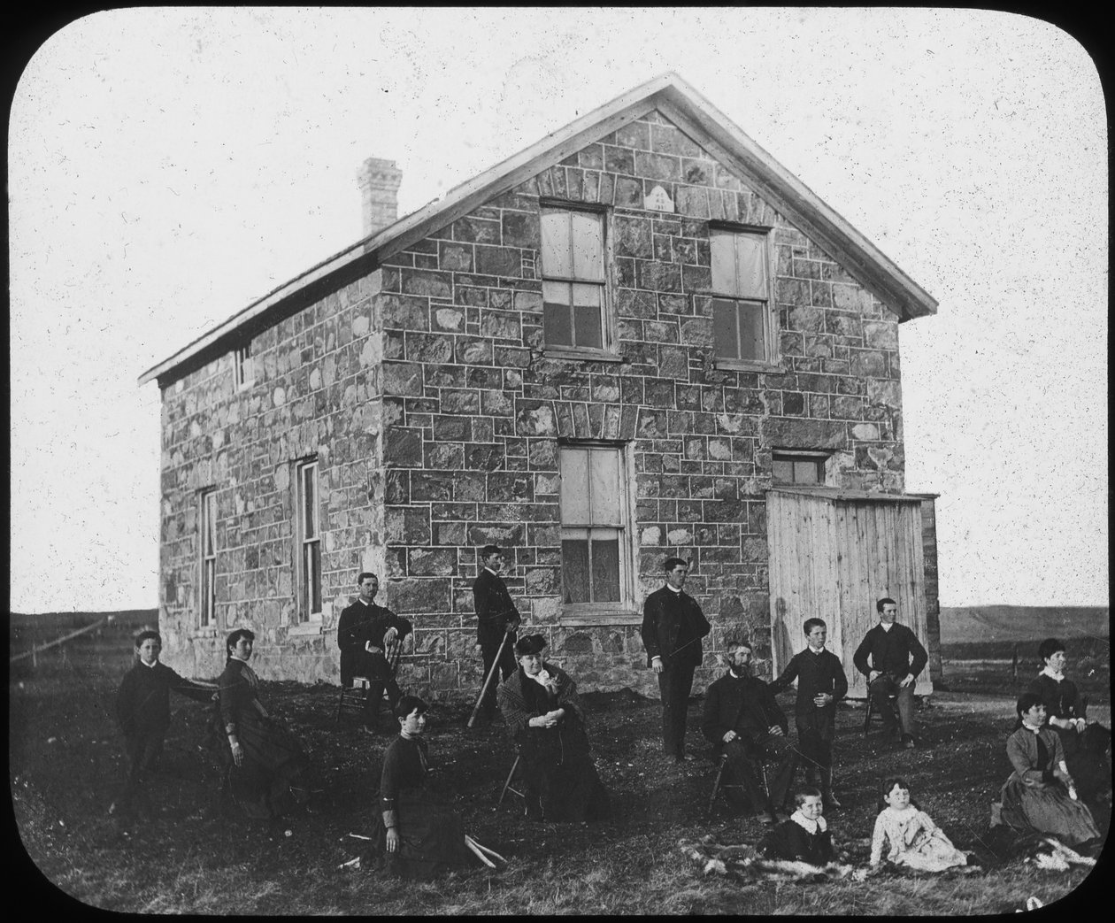 Uudisasukkaiden asuinpaikka, Kanada, 1800-luvun lopulla tekijältä George Philip and Son Ltd