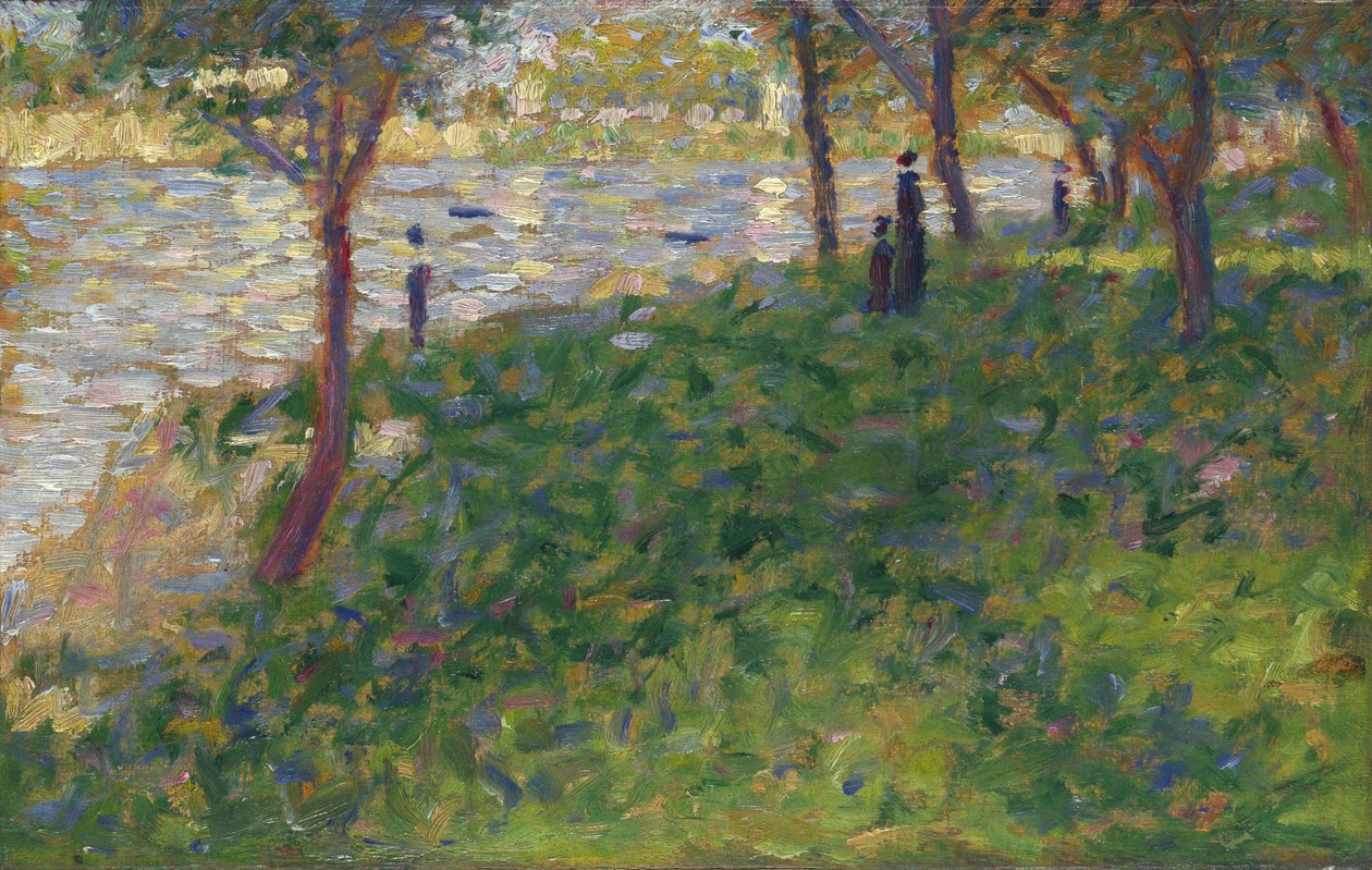 Tutkimus La Grande Jattelle, 1884-1885 tekijältä George Pierre Seurat