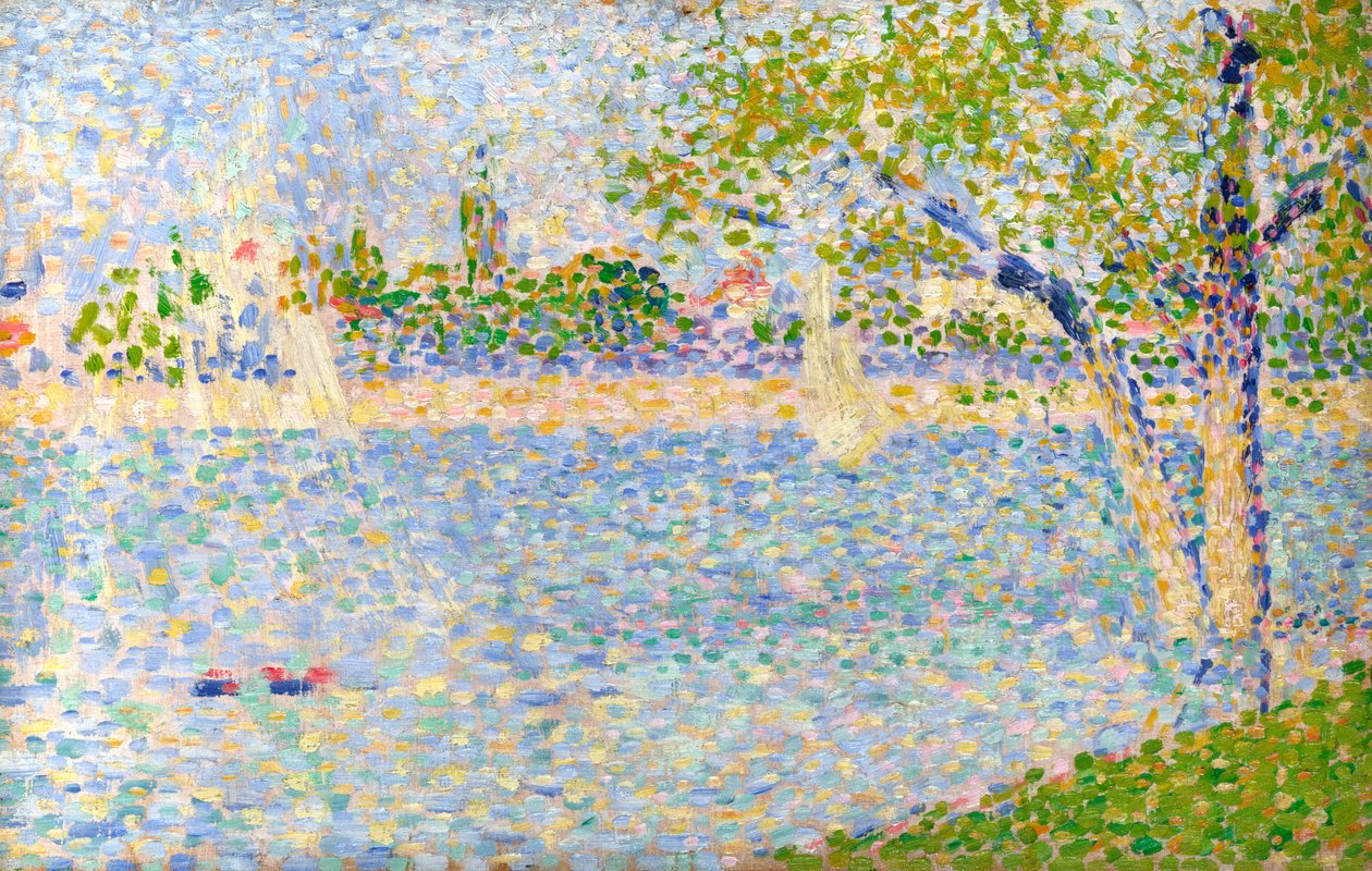 Seine La Grande Jattesta nähtynä, tekijältä George Pierre Seurat