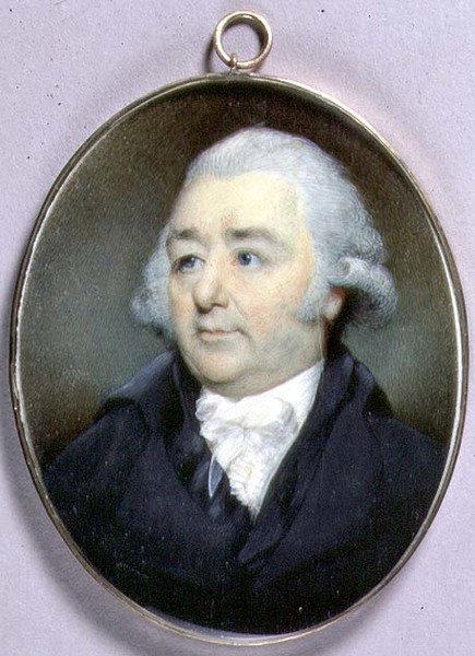 John Flaxmanin muotokuva, n. 1798 (akvarelli norsunluulla) tekijältä George Place