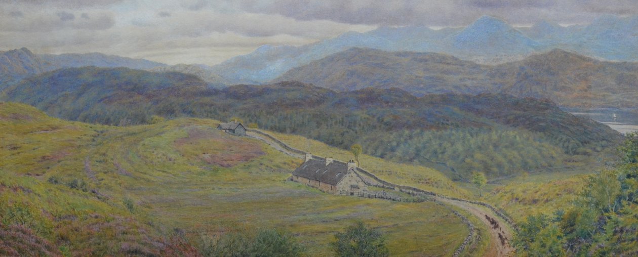 At Arisaig - Invernessshiren rannikko, n. 1866 (akvarelli) tekijältä George Price Boyce