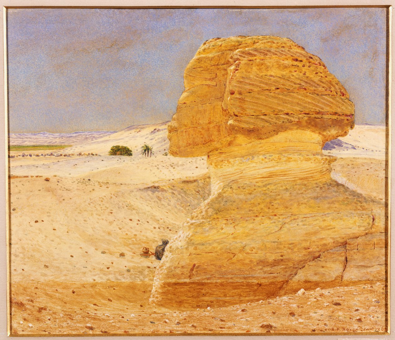 Suuri sfinksi Gizehissä, 1862 tekijältä George Price Boyce