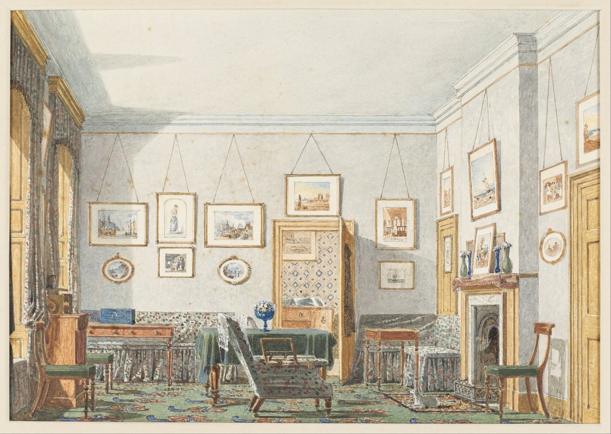 George James Drummondin huone Oxfordissa, 1853 tekijältä George Pyne