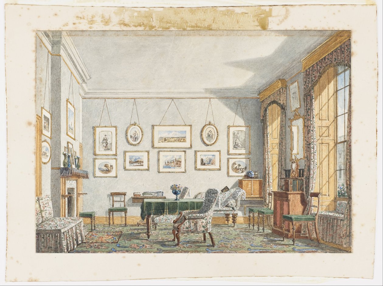 George James Drummondin huone Oxfordissa, 1853 tekijältä George Pyne