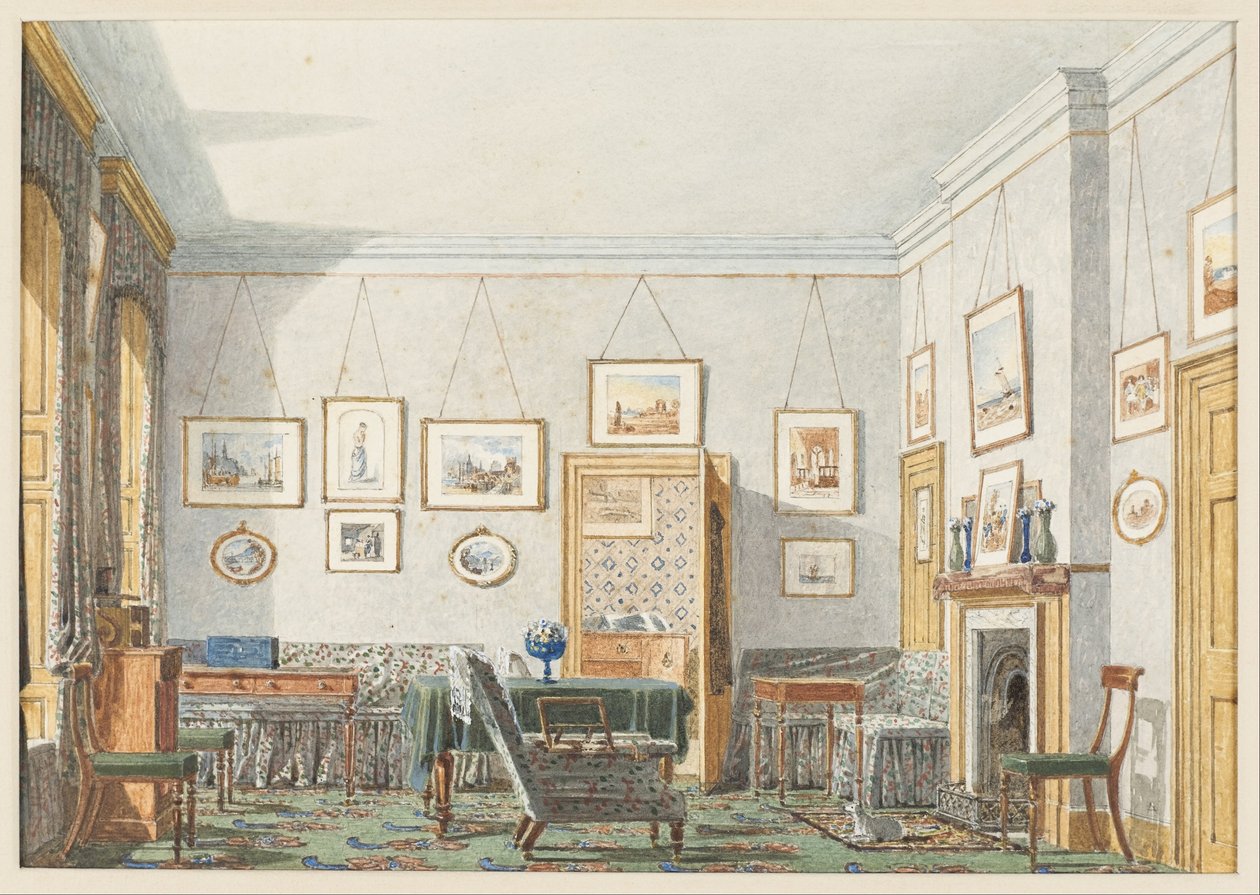 George James Drummondin huone Oxfordissa, 1853 tekijältä George Pyne