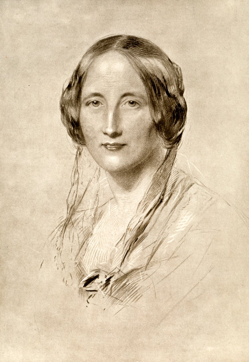 Elizabeth Gaskell, brittiläinen 1800-luvun kirjailija, 1910. tekijältä George Richmond