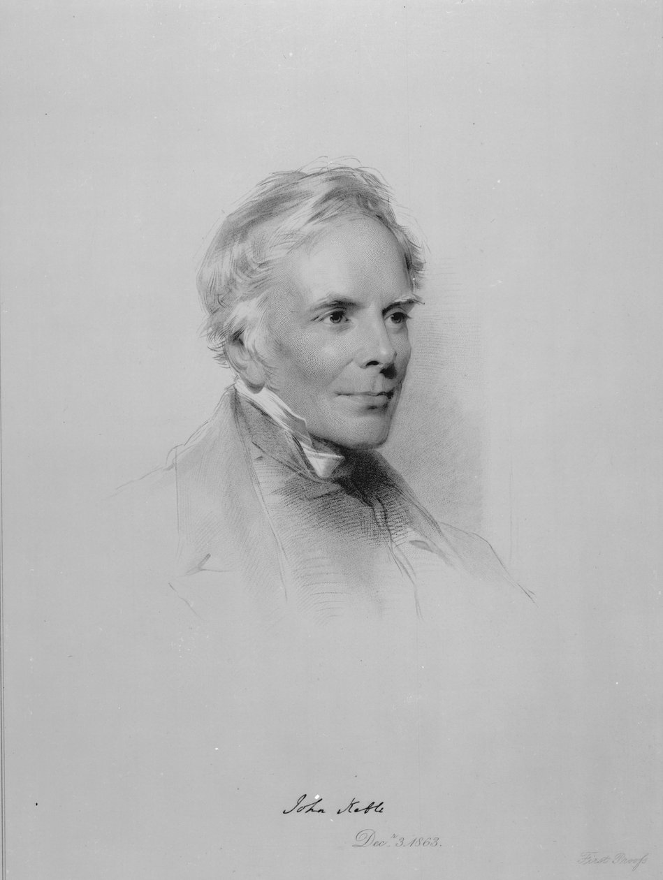 John Keble, William Holl Jr:n kaiverrus vuoden 1863 piirustuksen jälkeen tekijältä George Richmond