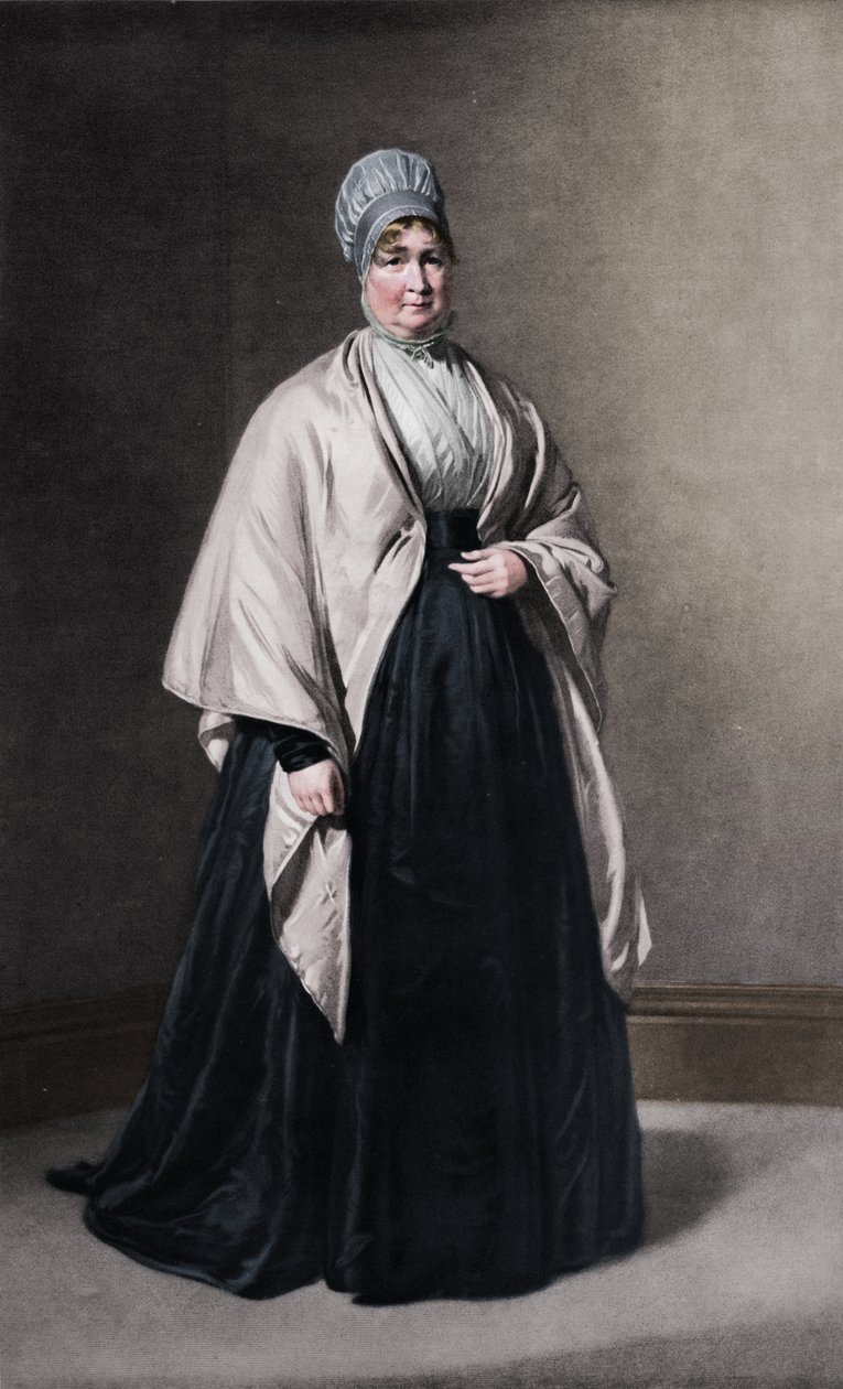 Rouva Elizabeth Fry 1780-1845, c1843, 1912 tekijältä George Richmond