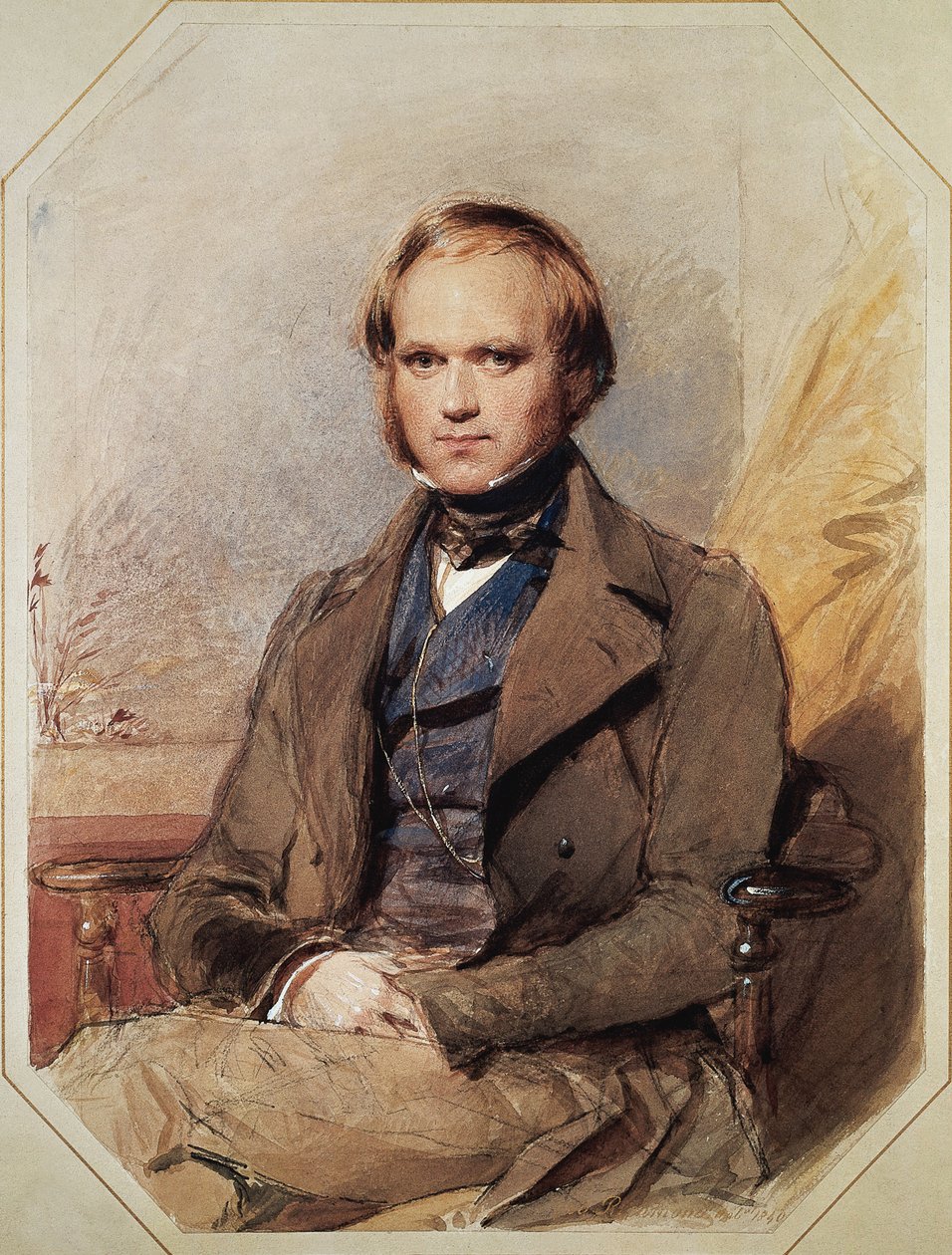 Charles Robert Darwinin muotokuva (Shrewsbury tekijältä George Richmond
