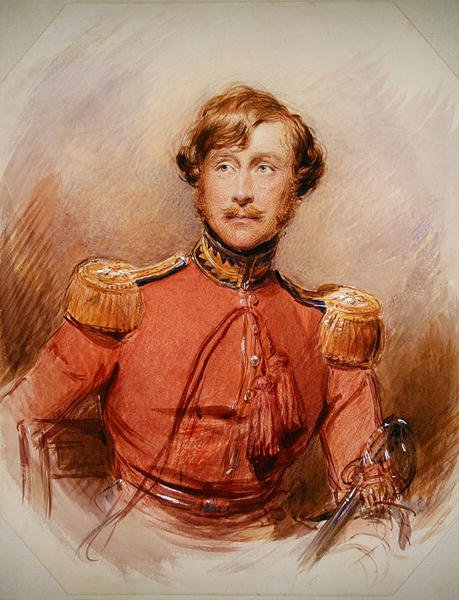 Edward Charles Fletcherin muotokuva (akvarelli paperille) tekijältä George Richmond
