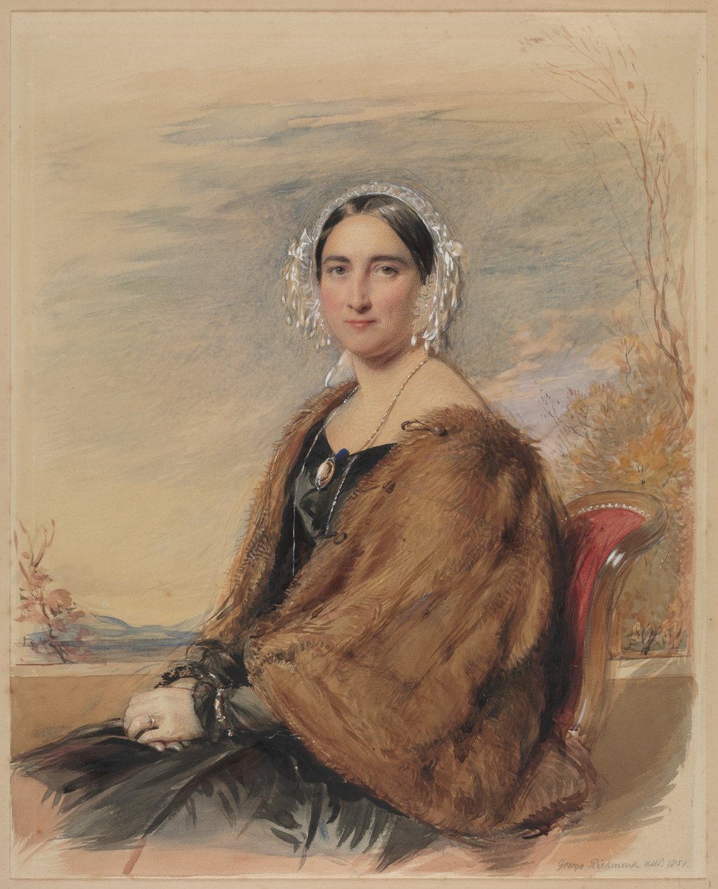 Naisen muotokuva, 1851. tekijältä George Richmond