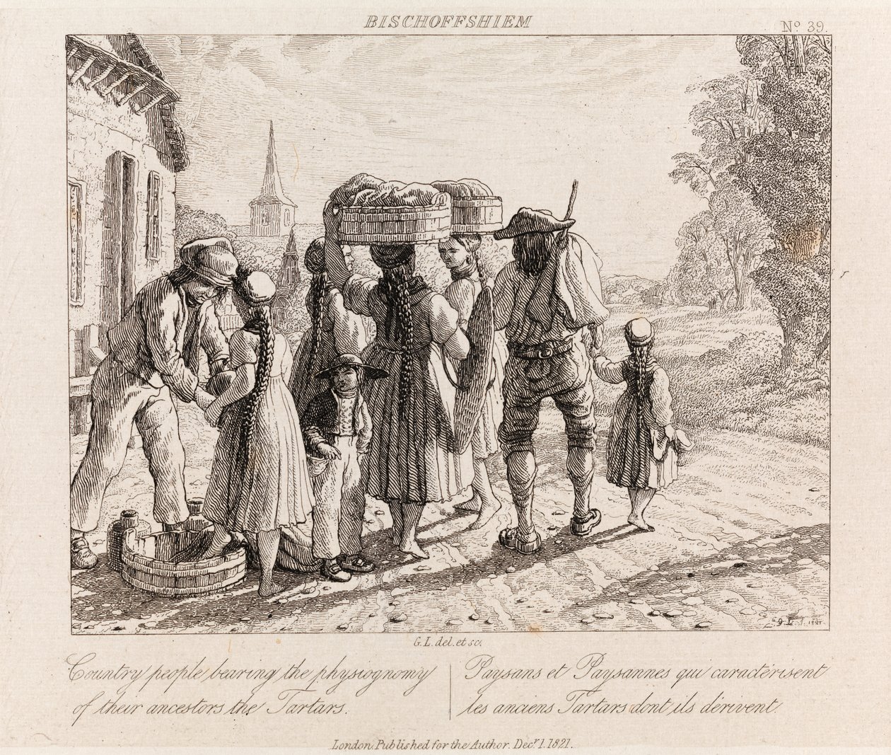 Bischoffshiem, n. 1821 (etsaus) tekijältä George Robert Lewis
