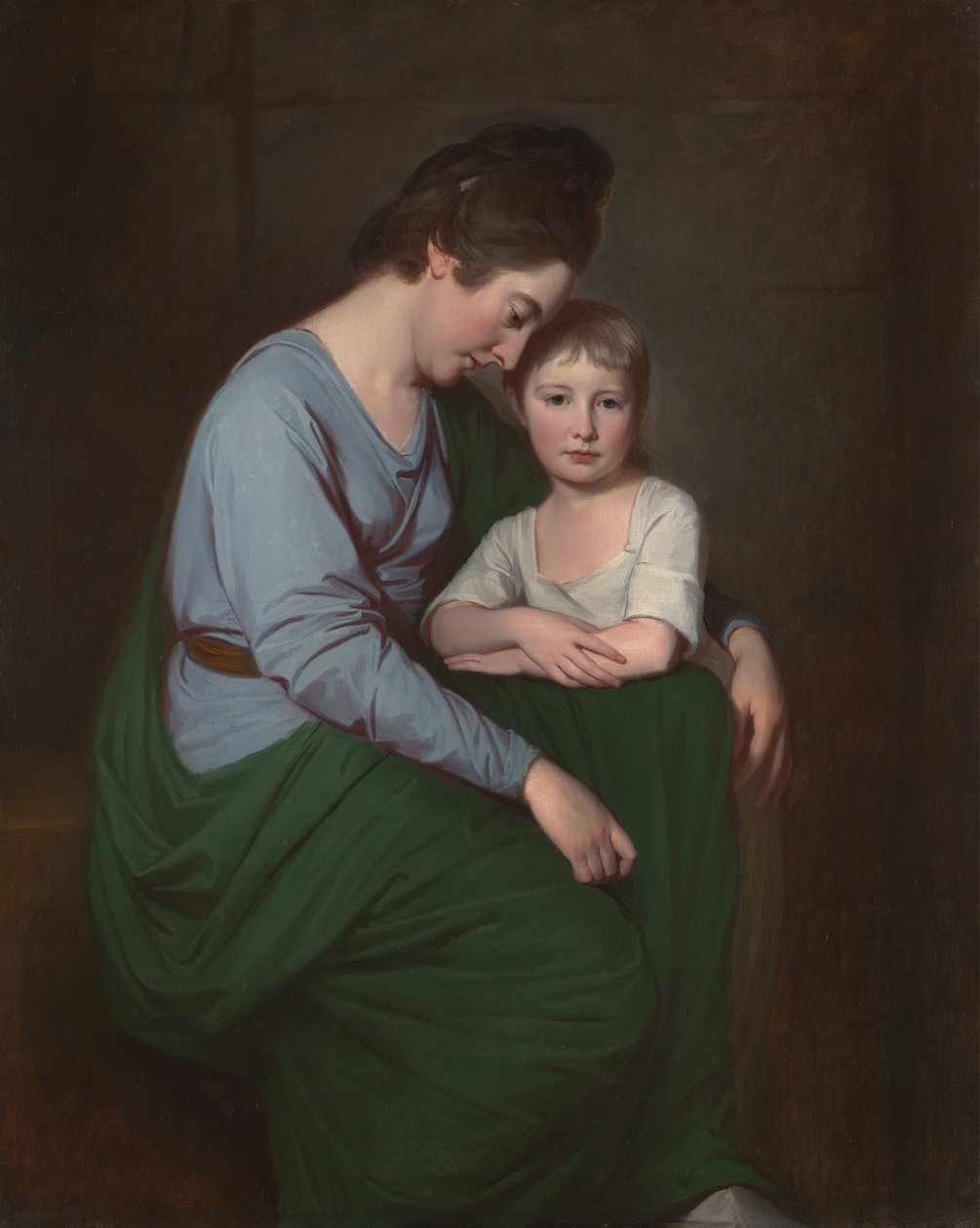 Anne Wilson ja hänen tyttärensä Sybill tekijältä George Romney