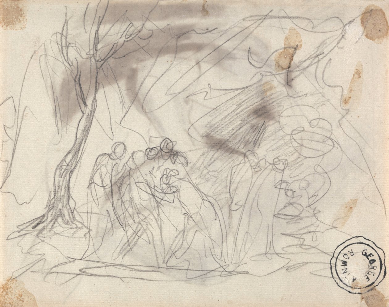 Canidia ja nuoret tekijältä George Romney