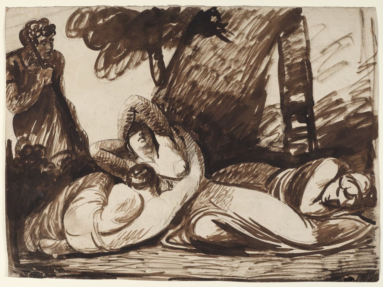 Cimon ja Iphigenia: Kohtaus Boccaccion Decameronista tekijältä George Romney