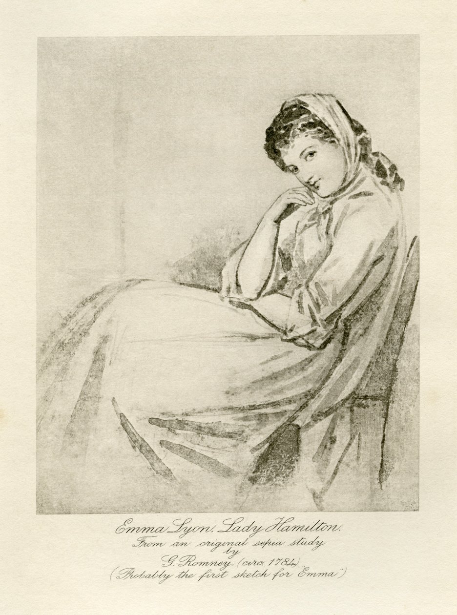 Emma Lady Hamilton tekijältä George Romney