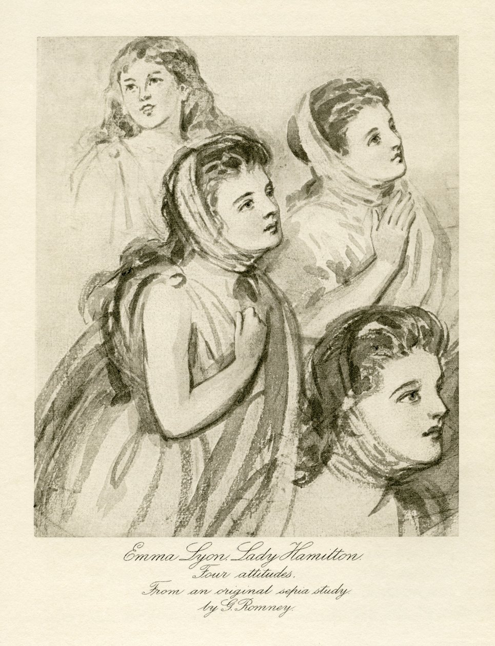Emma Lady Hamilton tekijältä George Romney