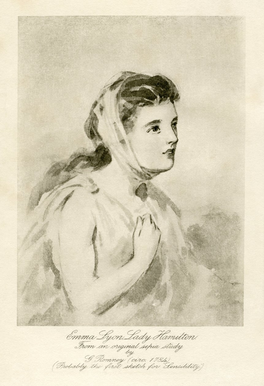 Emma Lady Hamilton tekijältä George Romney