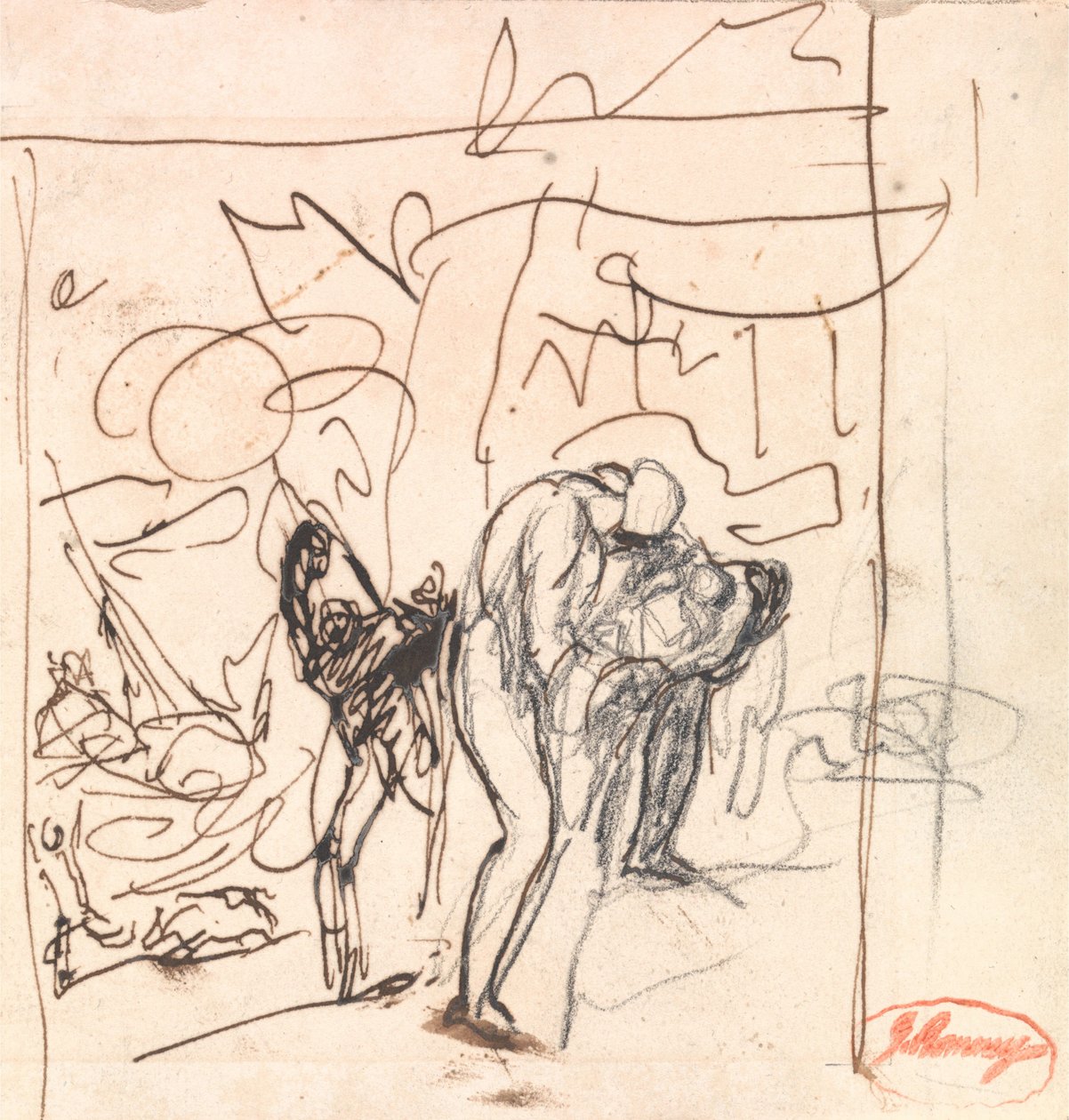 ”Exit Pursued by a Bear” eli ”Perditan hylkääminen” teoksesta ”Talven tarina” tekijältä George Romney