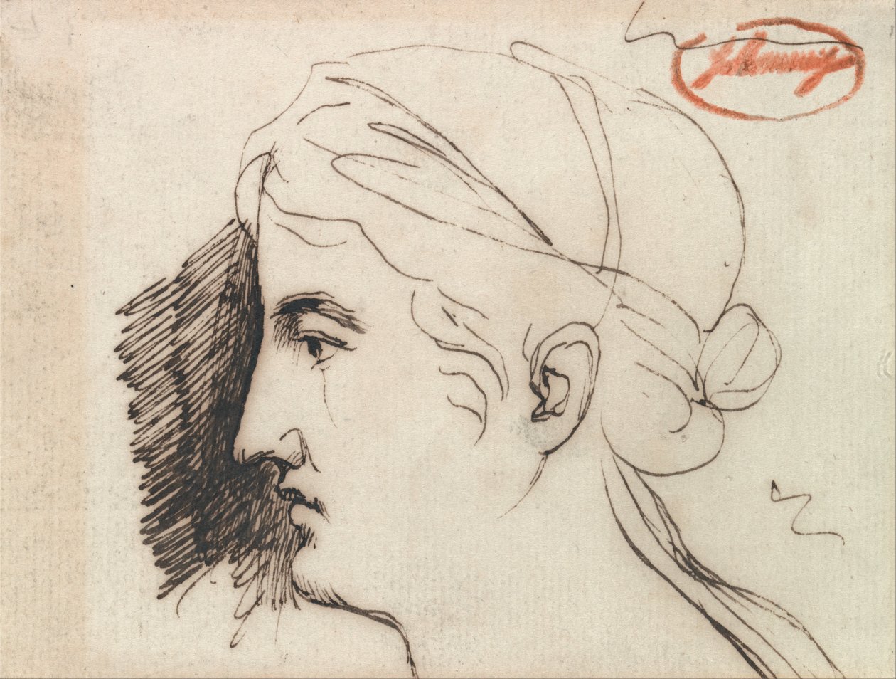 Naisen pää tekijältä George Romney
