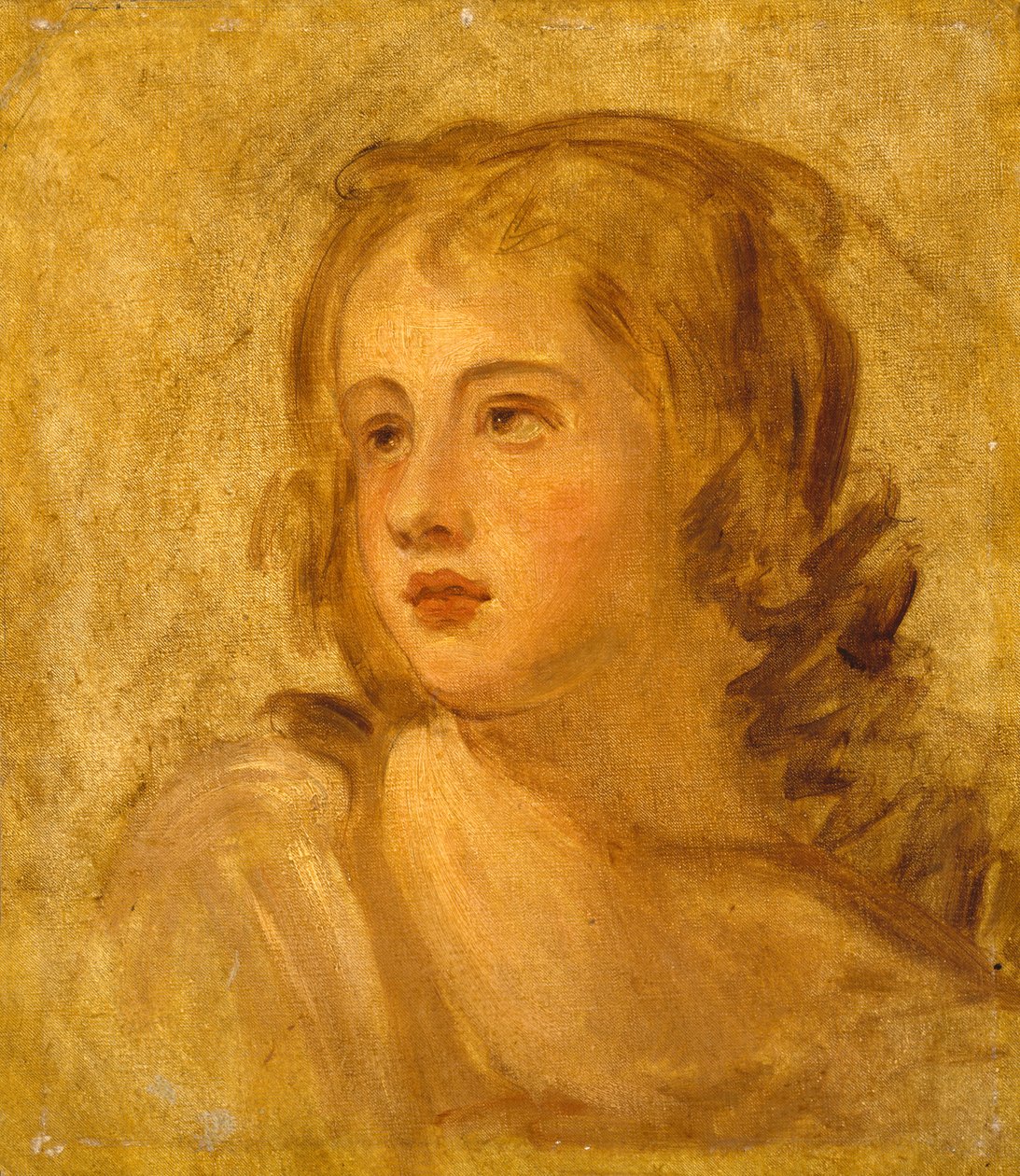 Naisen pää, n. 1782-1786 tekijältä George Romney